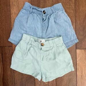 Stylish Blue and Green Women's Shorts